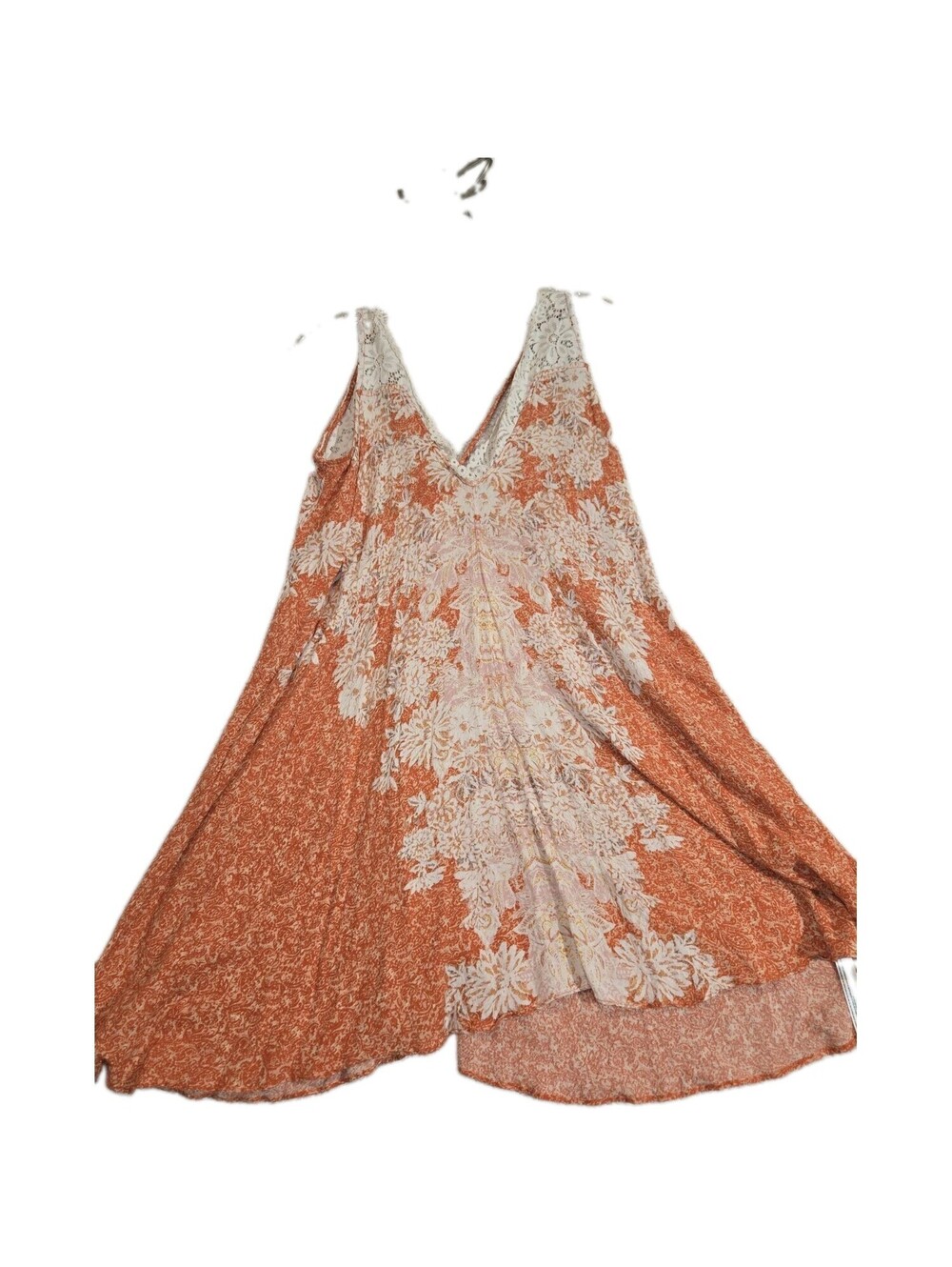 intimately free people dress Sz L Morning Sun Lace Slip Dress Cayenne Beachy